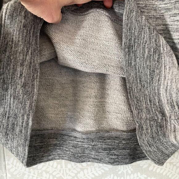 PINK Victoria's Secret Oversized Quarter Zip Sweatshirt in Gray/Black, Size M - Picture 8 of 16